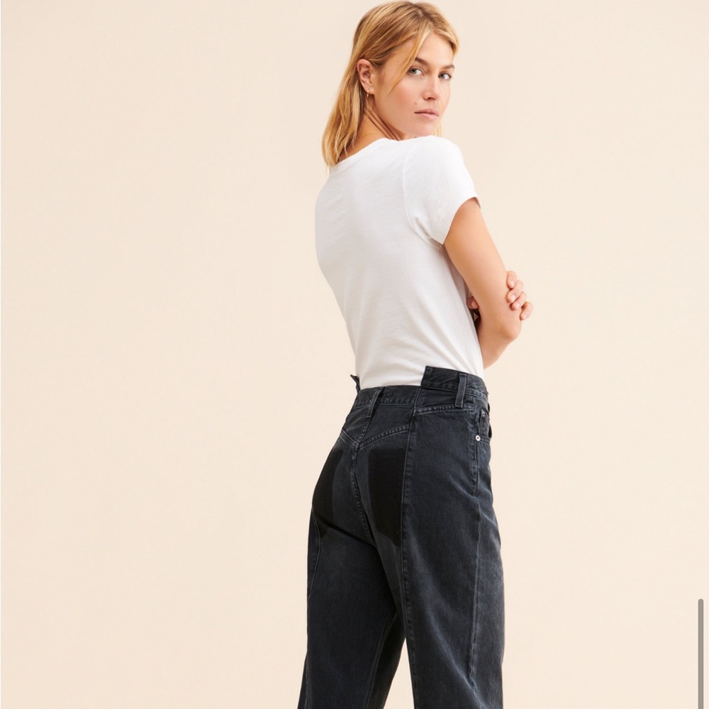 Agolde Black Pieced Luna Jeans